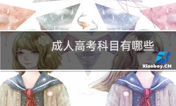 成人高考科目有哪些