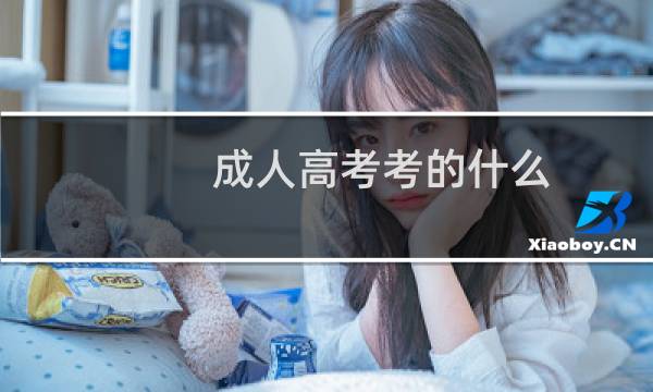 成人高考考的什么