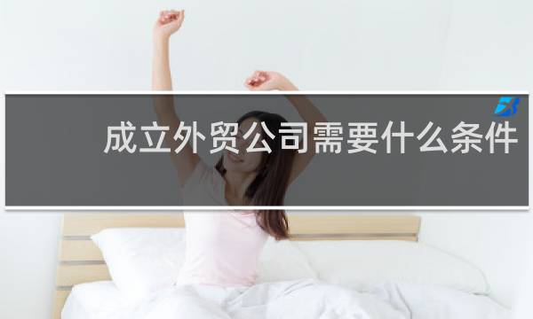 成立外贸公司需要什么条件