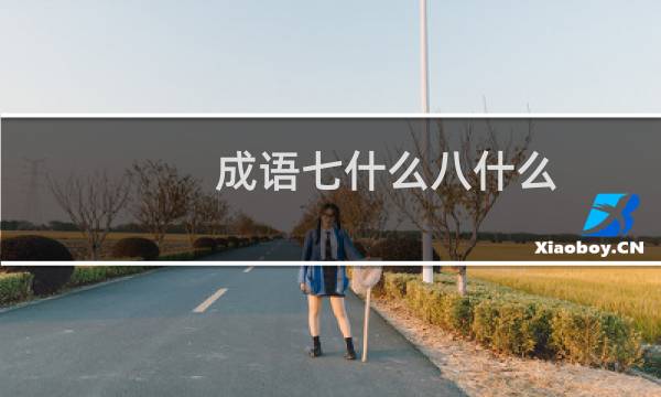 成语七什么八什么