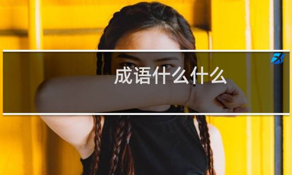 成语什么什么