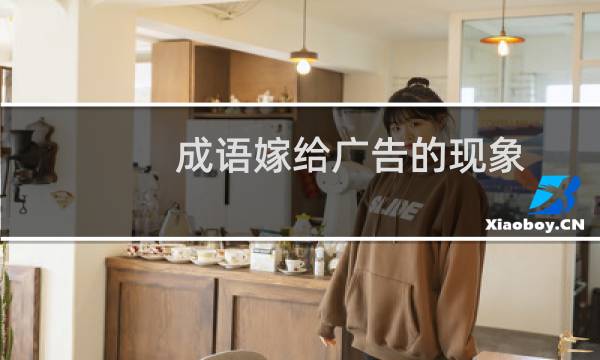 成语嫁给广告的现象