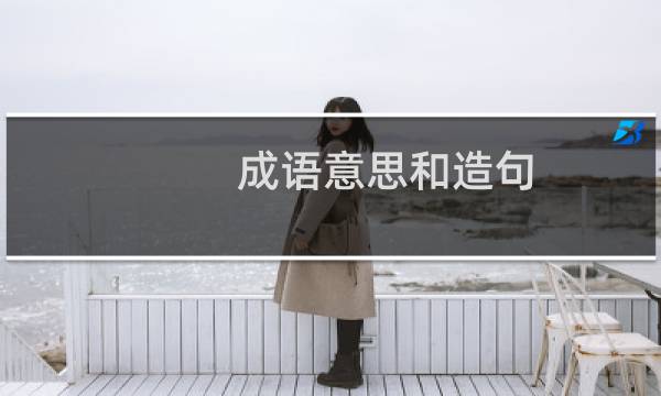 成语意思和造句