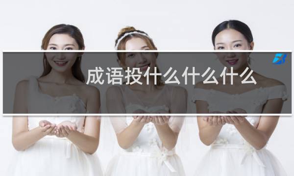 成语投什么什么什么