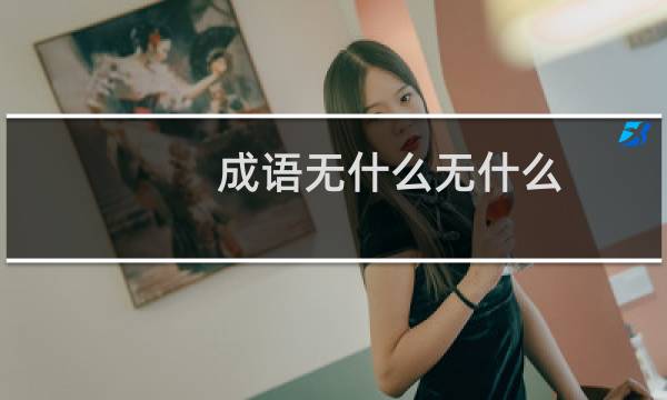 成语无什么无什么