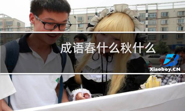 成语春什么秋什么