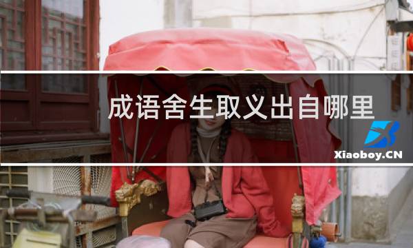 成语舍生取义出自哪里