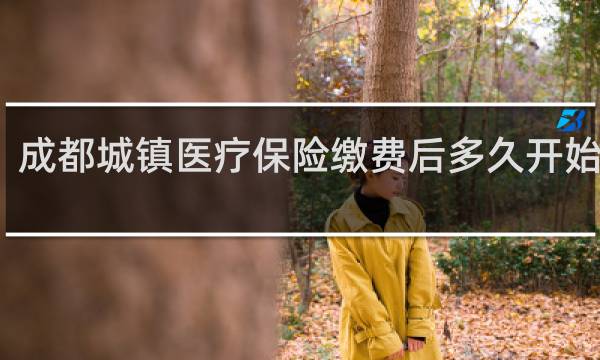 成都城镇医疗保险缴费后多久开始生效