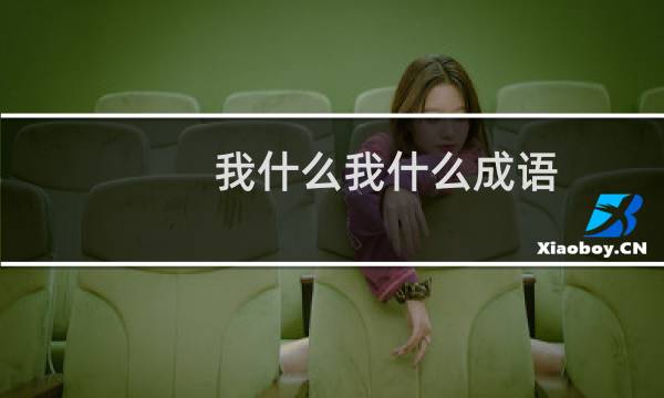 我什么我什么成语