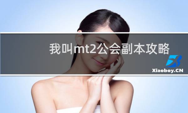 我叫mt2公会副本攻略