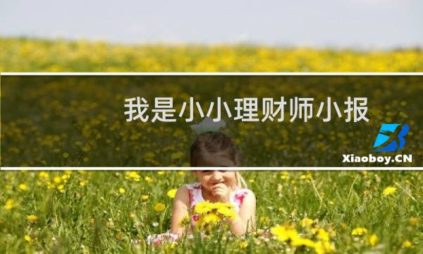 我是小小理财师小报