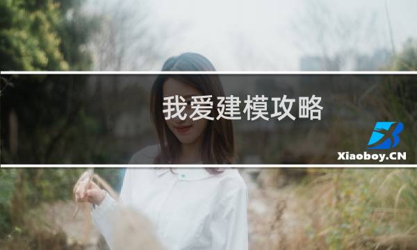 我爱建模攻略