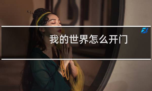 我的世界怎么开门