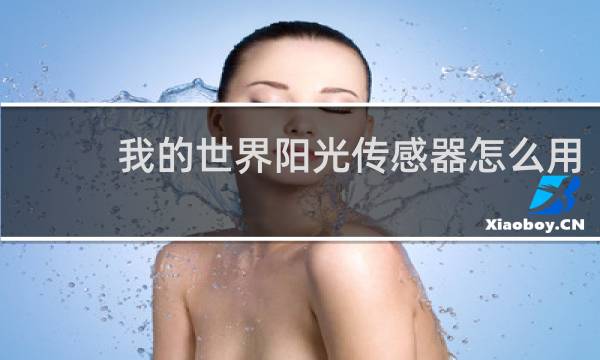 我的世界阳光传感器怎么用