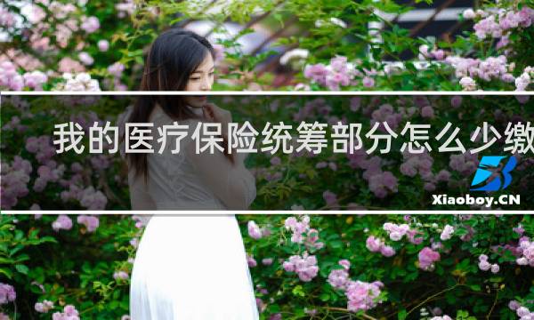 我的医疗保险统筹部分怎么少缴了