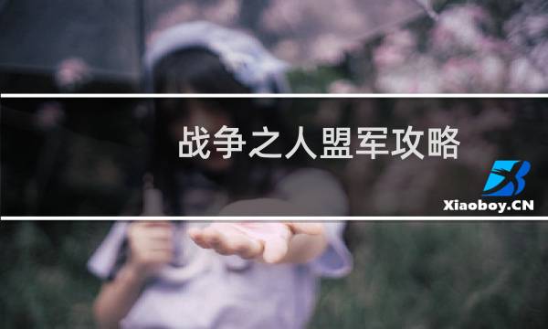 战争之人盟军攻略