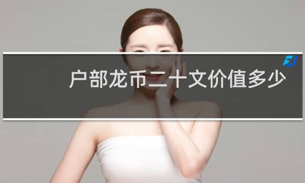 户部龙币二十文价值多少