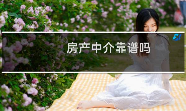 房产中介靠谱吗