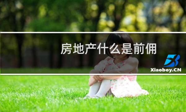 房地产什么是前佣