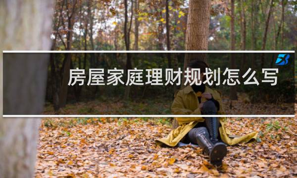 房屋家庭理财规划怎么写