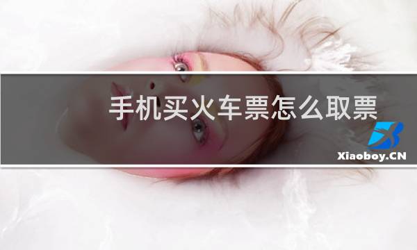 手机买火车票怎么取票