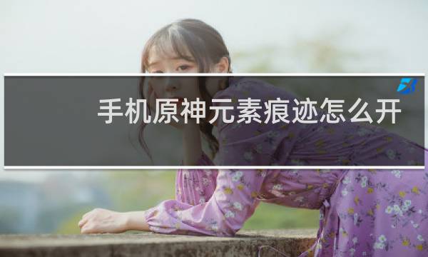 手机原神元素痕迹怎么开