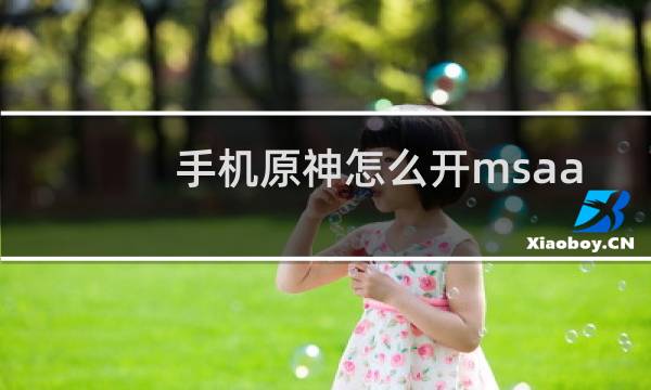手机原神怎么开msaa