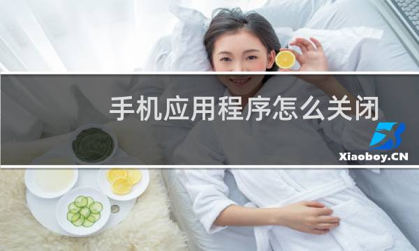 手机应用程序怎么关闭
