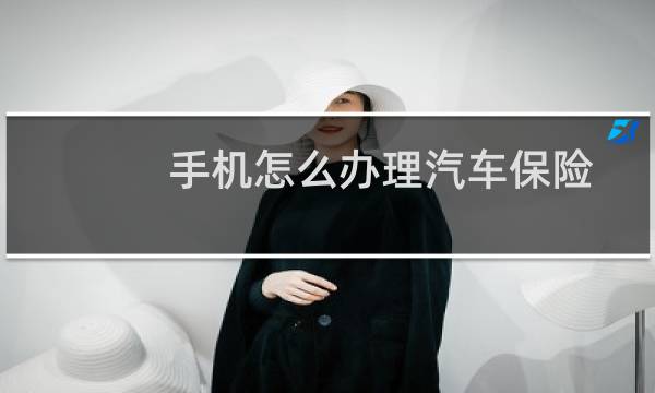 手机怎么办理汽车保险