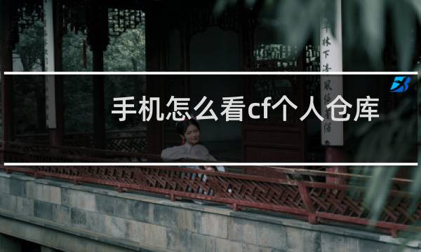 手机怎么看cf个人仓库