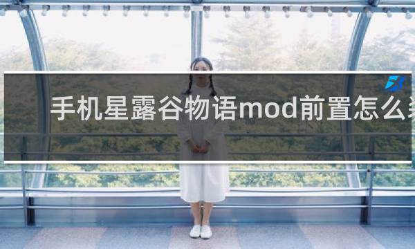 手机星露谷物语mod前置怎么装