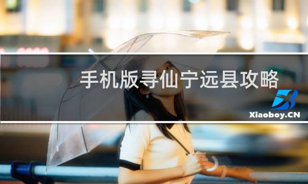 手机版寻仙宁远县攻略