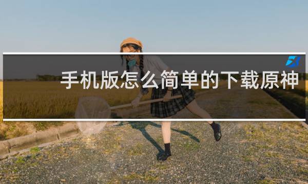 手机版怎么简单的下载原神