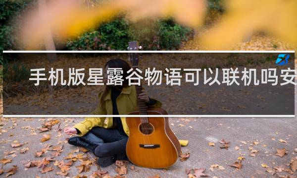 手机版星露谷物语可以联机吗安卓