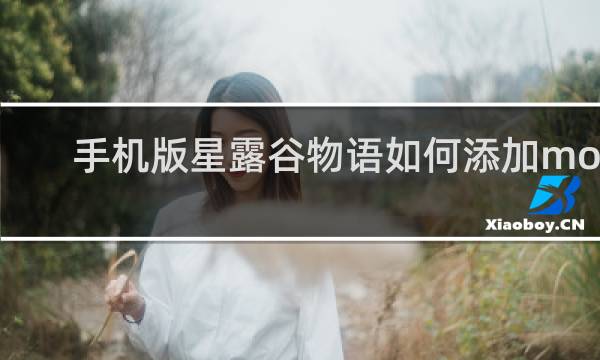 手机版星露谷物语如何添加mod