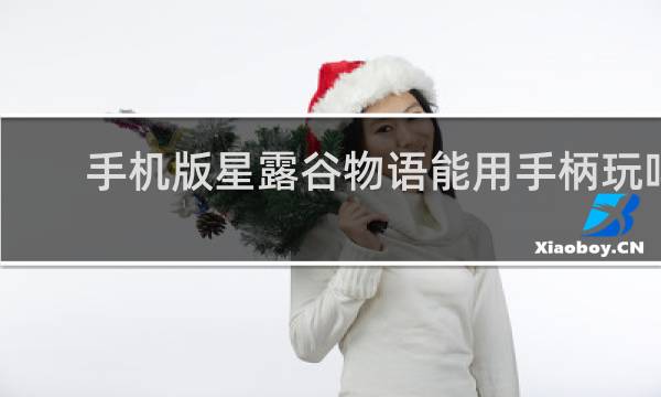 手机版星露谷物语能用手柄玩吗