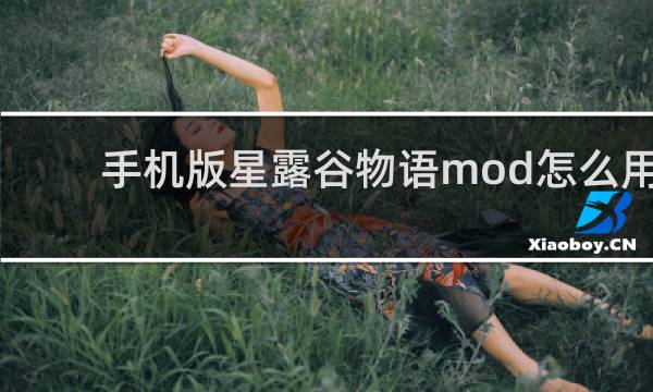 手机版星露谷物语mod怎么用