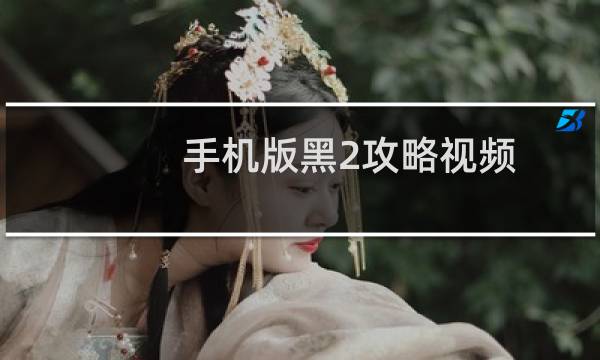手机版黑2攻略视频