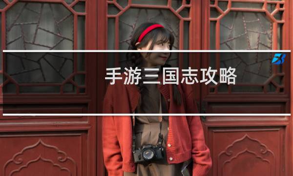 手游三国志攻略