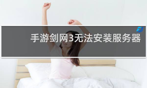 手游剑网3无法安装服务器