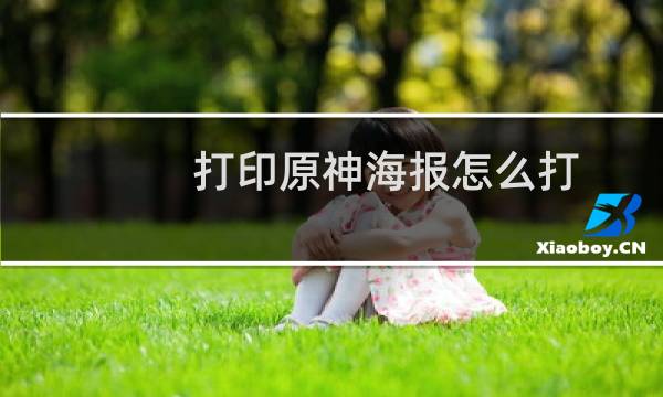 打印原神海报怎么打
