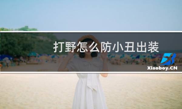 打野怎么防小丑出装