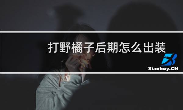 打野橘子后期怎么出装