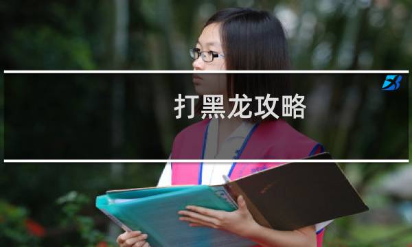 打黑龙攻略