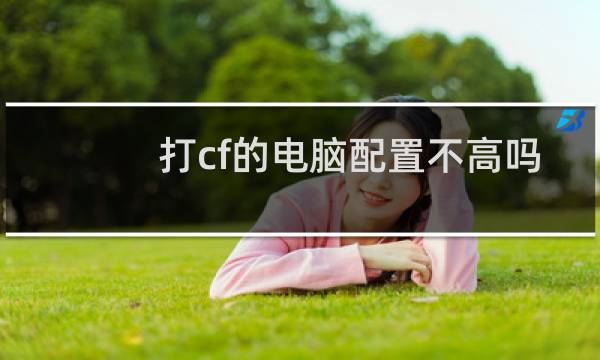 打cf的电脑配置不高吗