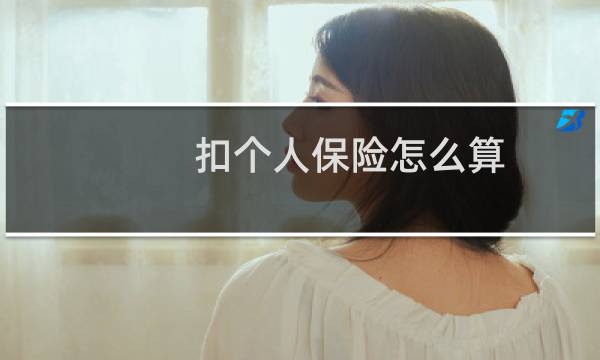 扣个人保险怎么算
