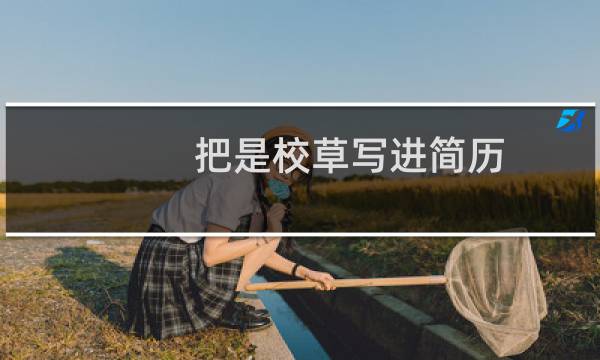 把是校草写进简历