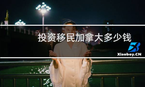 投资移民加拿大多少钱