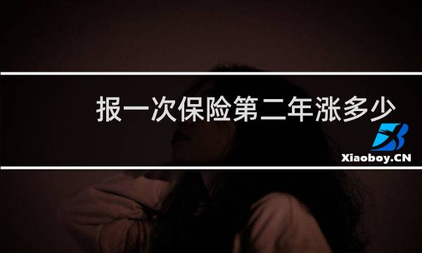 报一次保险第二年涨多少