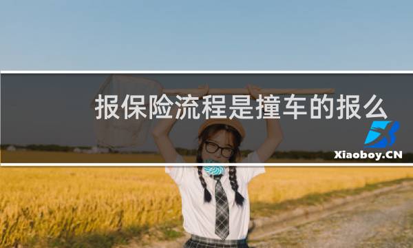 报保险流程是撞车的报么